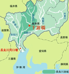 木曽三川流域図
