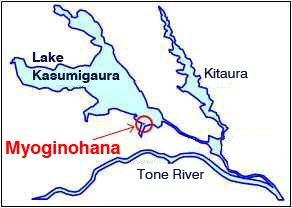 a map of  Myoginohana