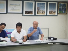 吉野川土地改良区理事長から開催理由説明