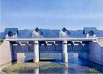 陣屋川水門の写真