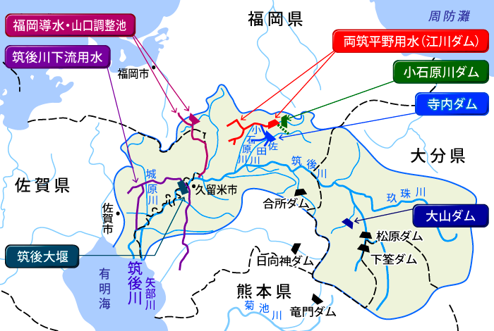 用水供給区域マップ