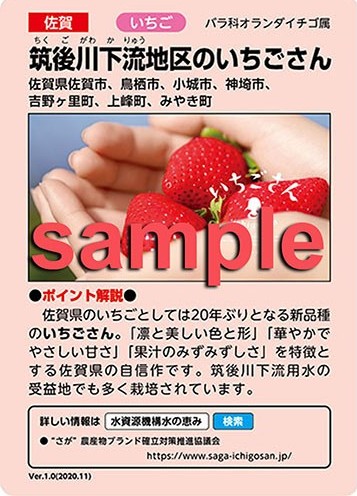 水の恵みカード(表)