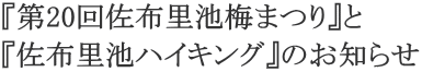 �w��20�񍲕z���r�~�܂�x�� �w���z���r�n�C�L���O�x�̂��m�点