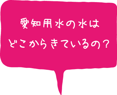 愛知用水の水はどこからきているの？