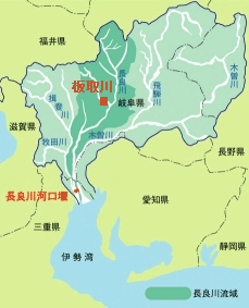 木曽三川流域図