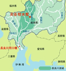 木曽三川流域図