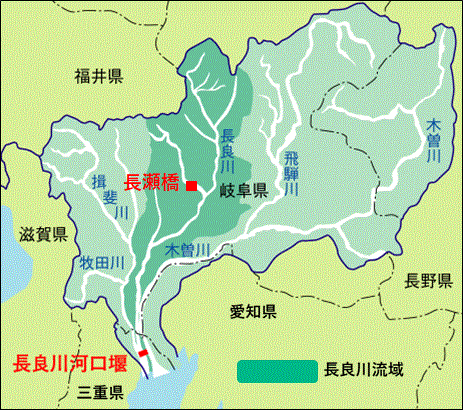 木曽三川流域図