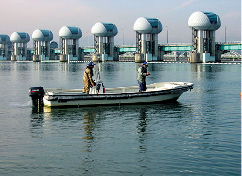 Patrol at the water surface level