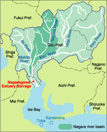 Location map of river basin
