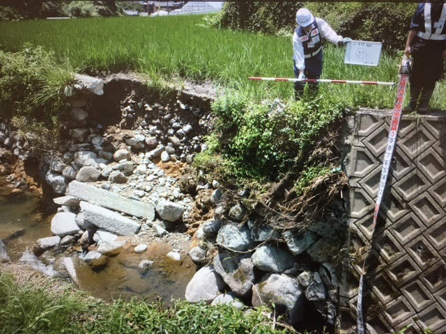 東峰村管理河川等の被災状況調査
