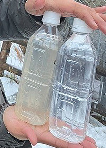 浄水された水
