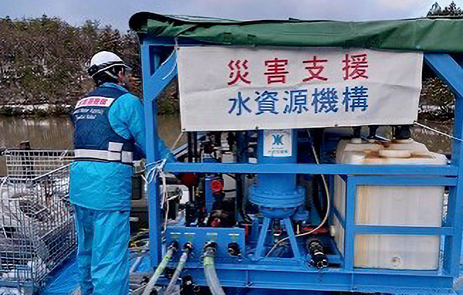 浄水装置の設置を完了