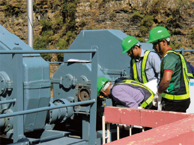 The first disaster prevention drill for a possible earthquake at the Ichari Dam