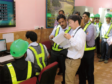 The first disaster prevention drill for a possible earthquake at the Ichari Dam