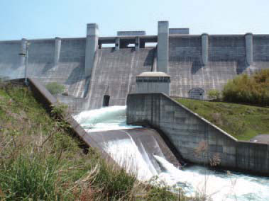 Water supplies to water users from the Hinachi Dam