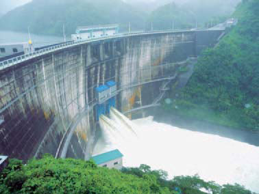 Flood control at the Shorenji Dam