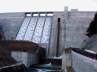 Oyama Dam construction project (completed in 2012)