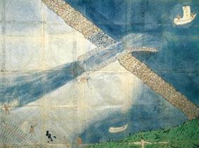 "Ichimonji Seki" with a boat-way
