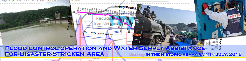 Flood control operation and Water Supply Assistance for Disaster-Stricken Area 
in the historic heavy rain in July, 2018 