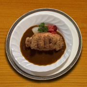 江川ダム（一口）カツカレー