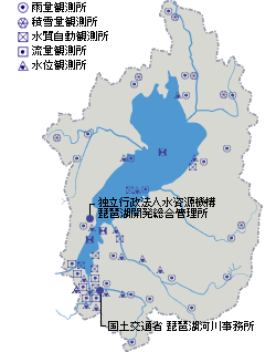 琵琶湖の水文観測