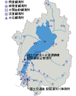 琵琶湖の水文観測