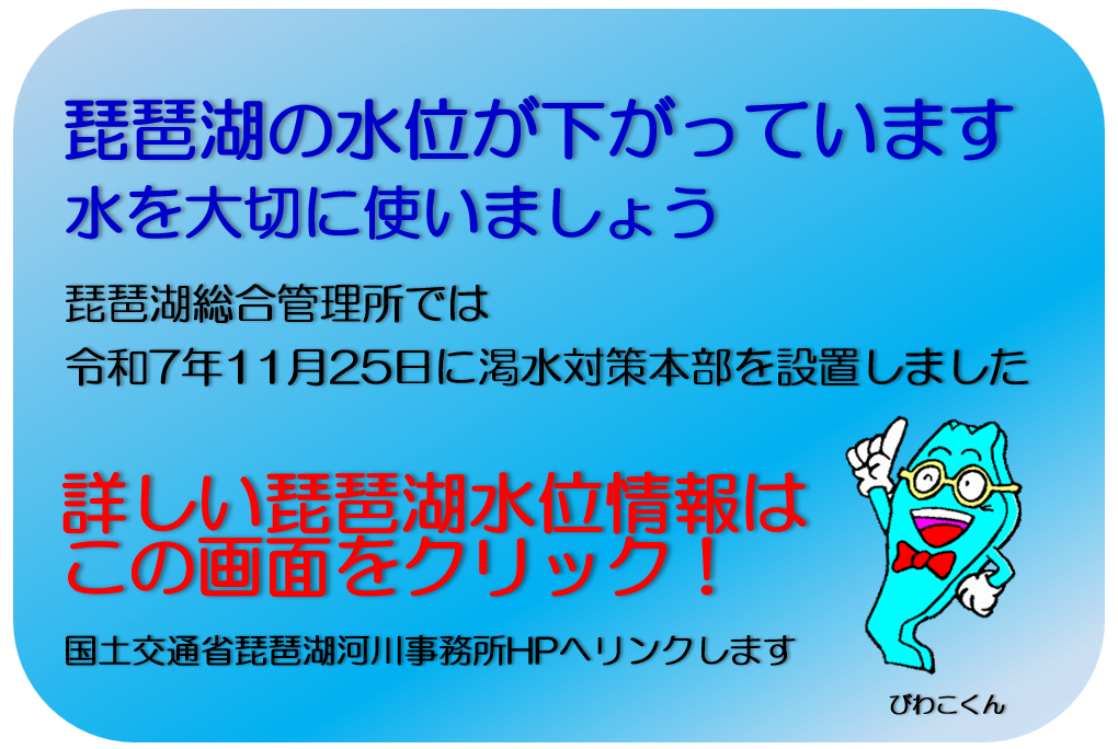 琵琶湖全貌の写真