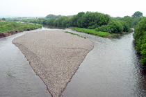 難波橋上流
