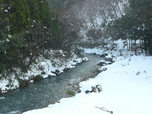 雪景色(高時川)