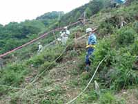 貯水池周辺地すべり評価(現地調査)