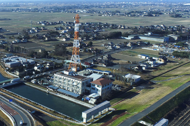利根導水総合管理所屋上