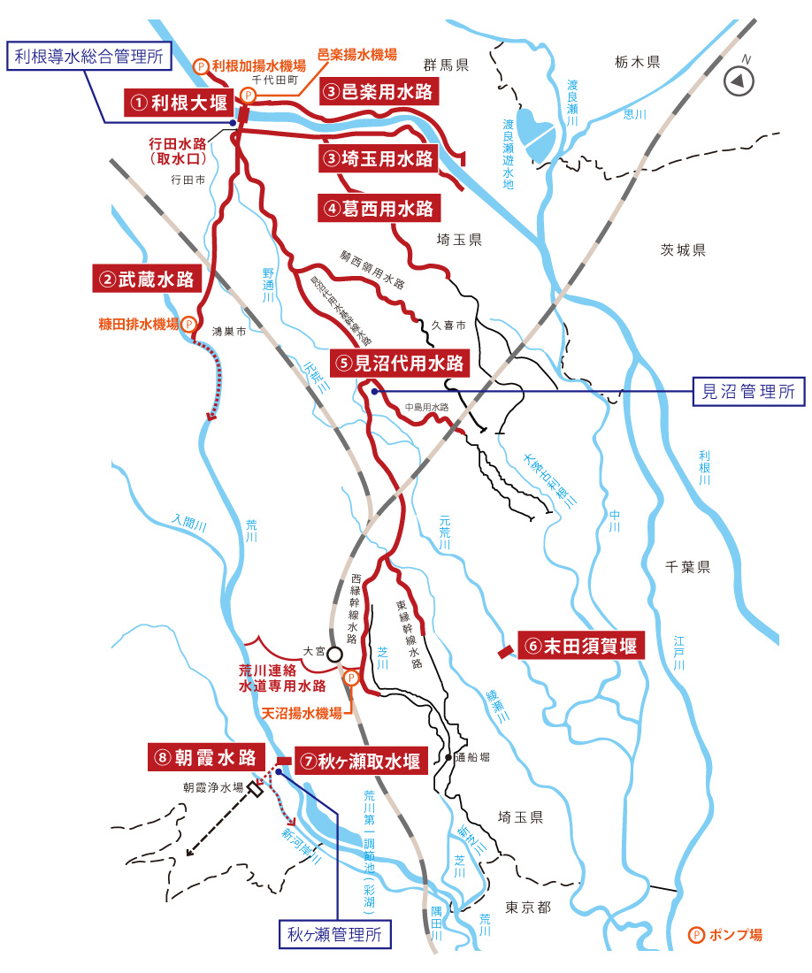 施設の地図