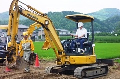 慎重に走行