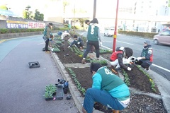 藍場浜公園北側を担当しました