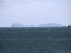 島が浮き上がって見えます！